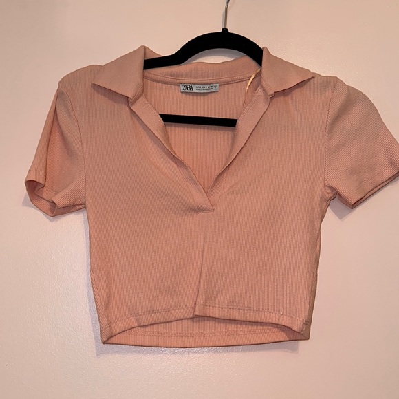 Zara Ribbed Polo Shirt - Picture 3 of 6